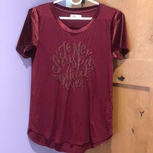 Burgundy T-shirt